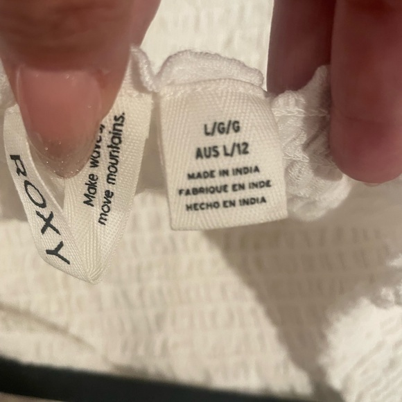 Roxy White Textured Mini Dress - Picture 11 of 12